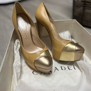 Casadei beige heels - 7.5